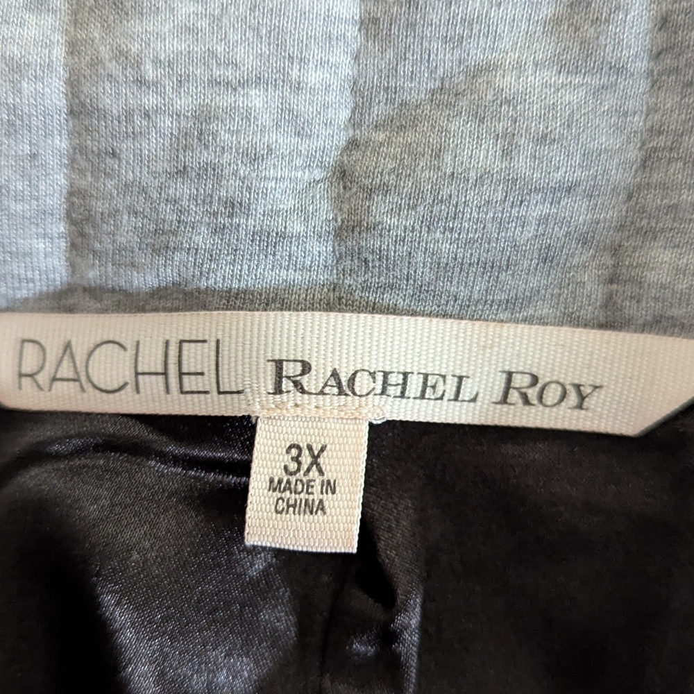 RACHEL Rachel Roy Grey and Black Quilted Jacket - Picture 5 of 5